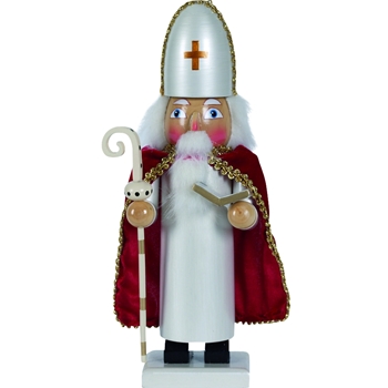 Zdjęcie Dziadek do orzechów Biskup W:25 cm, biały