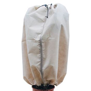 Zdjęcie Płaszcz termiczny z włókniny, (70g/m kw.) beżowy, W:250 x fi 120 cm, z zamkiem błysk.