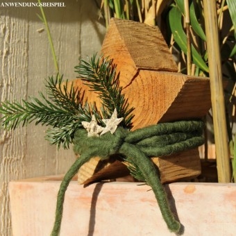 Zdjęcie Sznur z wełny owczej 1 cm x 300 cm, kolor zielony