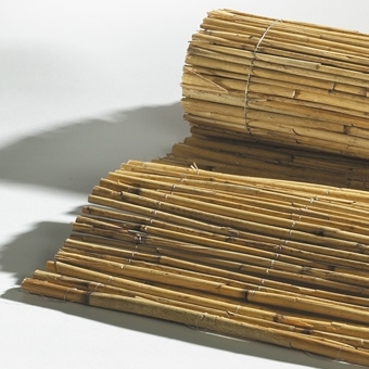 Zdjęcie Mata ozdobna "Trzcina" o jasnych, naturalnych źdźbłach, 100 x 40 cm