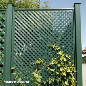 Zdjęcie Ścianka z tworzywa szt., Coventry Diamant, S:125 x W:185 cm, zielona