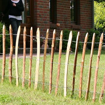 Zdjęcie Płot sztachetowy Normandie, rozstaw sztachet 7-8cm, 120 x 300 cm
