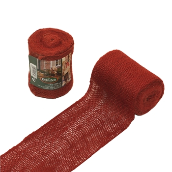 Zdjęcie Taśma dekoracyjna z juty, czerwona, S:12 x D:300 cm