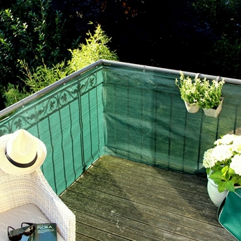Zdjęcie Osłona balkonowa z PE Klassic, zielona W:90 x D:300 cm