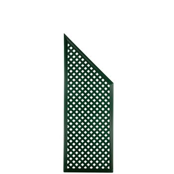 Zdjęcie Ścianka z tworzywa szt., Coventry Diamant S:65xW130/W:185 cm, ukośna, zielona