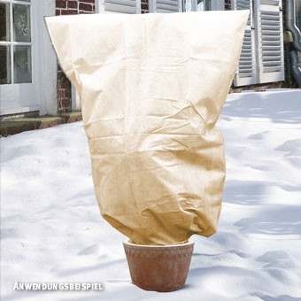 Zdjęcie Duży worek z włókniny  (70g/m kw.) beżowy, W:240 x S:200 cm, fi ok. 125 cm