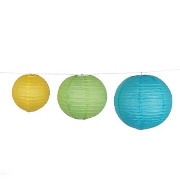 Zdjęcie Lampion żółty, zielony, niebieski (3 SZT.)