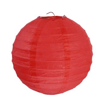 Zdjęcie LAMPION DEKORACYJNY czerwony 30 CM (2 SZT.)