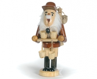 Zdjęcie Figurka do kadzidełka - Sprzedawca koszyków z fajką , W:20 cm