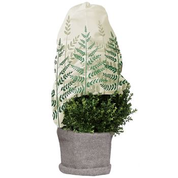 Zdjęcie Kaptur z włókniny PP50g, biały/zielony W:110xS:110
