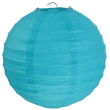Zdjęcie Lampion dekoracyjny turkusowy 50 CM (1 SZT.)