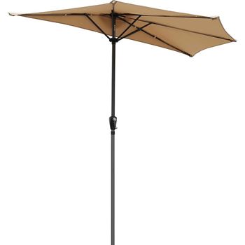 Zdjęcie Parasol półkolisty 270x135 cm, kawowy