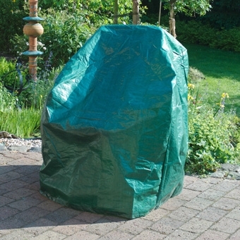 Zdjęcie Pokrowiec z PE na krzesło z podłokietnikami, zielony W:110 cm S:90 cm D:80 cm