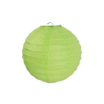 Zdjęcie LAMPION DEKORACYJNY zielony 20 CM (2 SZT.)