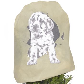 Zdjęcie Kaptur ochronny z włókniny -Pies Marley-, W:125 x S:120 cm