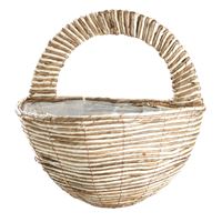 Donica ścienna Ellen, sznurek z naturalnego włókna, 40cm