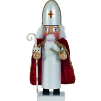 Dziadek do orzechów Biskup W:25 cm, biały