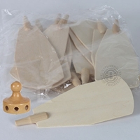 Śmigiełka do piramid, 127 x 47 mm 11 szt.+ rotor 30 x fi 27 naturalne