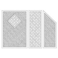 Zestaw Coventry Taras 4, W:190 x D:295 cm, zielony