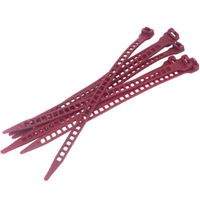 Opaski mocujące z PE po 25 szt., wiśniowe 17 cm