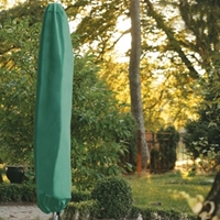 Pokrowiec na parasol przeciwsłoneczny, zielony, wzór lilii, śred.35 x wys. 210 cm