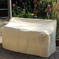 Pokrowiec na ławkę 3-osobową, beżowy, D:160 x S:66 x W:63/89 cm
