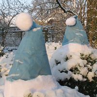 Gwiazdkowa czapka na rośliny, kolor lodowy
