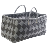 Torba filcowa na drewno kominkowe, W:33, S:33, D:63 cm, `KARO` kolor szara/antracyt