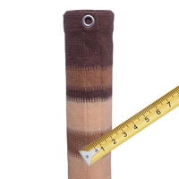 Osłona balkonowa z PE Design, brązowo-beżowa Wys:90 cm