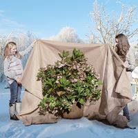 Płaszcz termiczny na zimę, z włókniny, rozmiar XXL W:300 x 200cm, z zamkiem błysk, beżowy