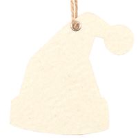 Zawieszka filcowa - Czapka, beżowa 9x8,5x0,5 cm