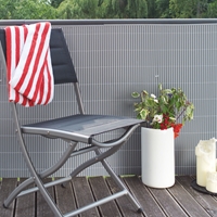 Mata z tworzywa szt. Rügen, szara, 140 x 300 cm
