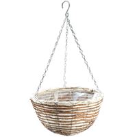 Donica wisząca Ellen, sznurek z naturalnego włókna, Ø 35cm
