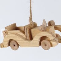 Zawieszka drewniana `Auto Oldtaimer 3x8x3cm 3 szt.