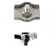 Zacisk rynienkowy do linki fi 4 mm, stal A2