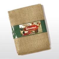 Jutowy worek na prezenty, W:18 x S:10 cm, naturalny/złoty,<br />w zestawie po 2 sztuki