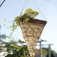 Donica wisząca piramida Aron, kora brzozowa, Ø 30cm