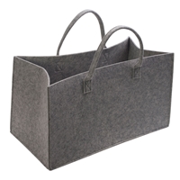 Torba filcowa na drewno kominkowe, W:33, S:33, D:63 cm, kolor szary