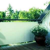Mata z tworzywa szt. Rügen, biała 120 x 300 cm