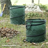 Torba PE na odpady ogrodowe, stabilne wykonanie, zielona, W: 46cm, Ø 40cm