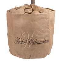 Donica z juty Frohe Weihnachten, nat. W:45xŚ:55 cm