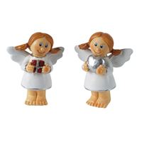 Figurki dekor. z poliresinu Aniołki, 5,5x4,5x2,5cm