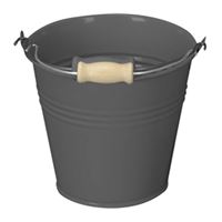 Metalowe wiadro KARL OTTO, 22cm kolor antracyt