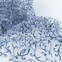 Organza - tkanina dek. D:200 x S:150 cm roślina