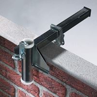Uchwyt na parasol do murowanej balustrady do śred. masztu 23 mm, ocynk.