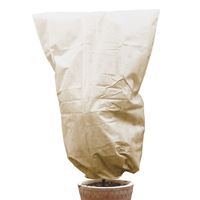 Duży worek z włókniny (70g/m kw.) beżowy, W:240 x S:200 cm, fi ok. 125 cm, z zamkiem błysk.