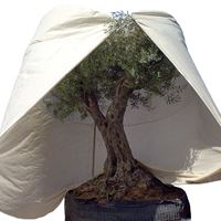 Duży worek z włókniny 70 g/m kw. XXXL "Mediterran" beżowy, W:350 x fi 250 cm, z zamkiem błysk.