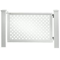 Furtka z tworzywa Oxford Diamant, 65 x 125cm, biała