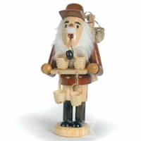 Figurka do kadzidełka - Sprzedawca koszyków z fajką , W:20 cm
