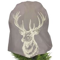 Kaptur ochronny z włókniny kolor cappuccino, "Głowa jelenia" W:110 x Sz:110 cm